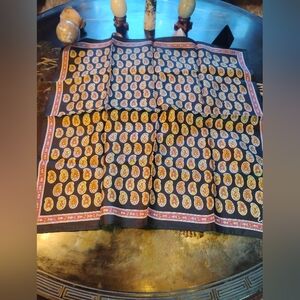 Vintage Echo Scarf Steampunk Paisley Night Hawk Scarf